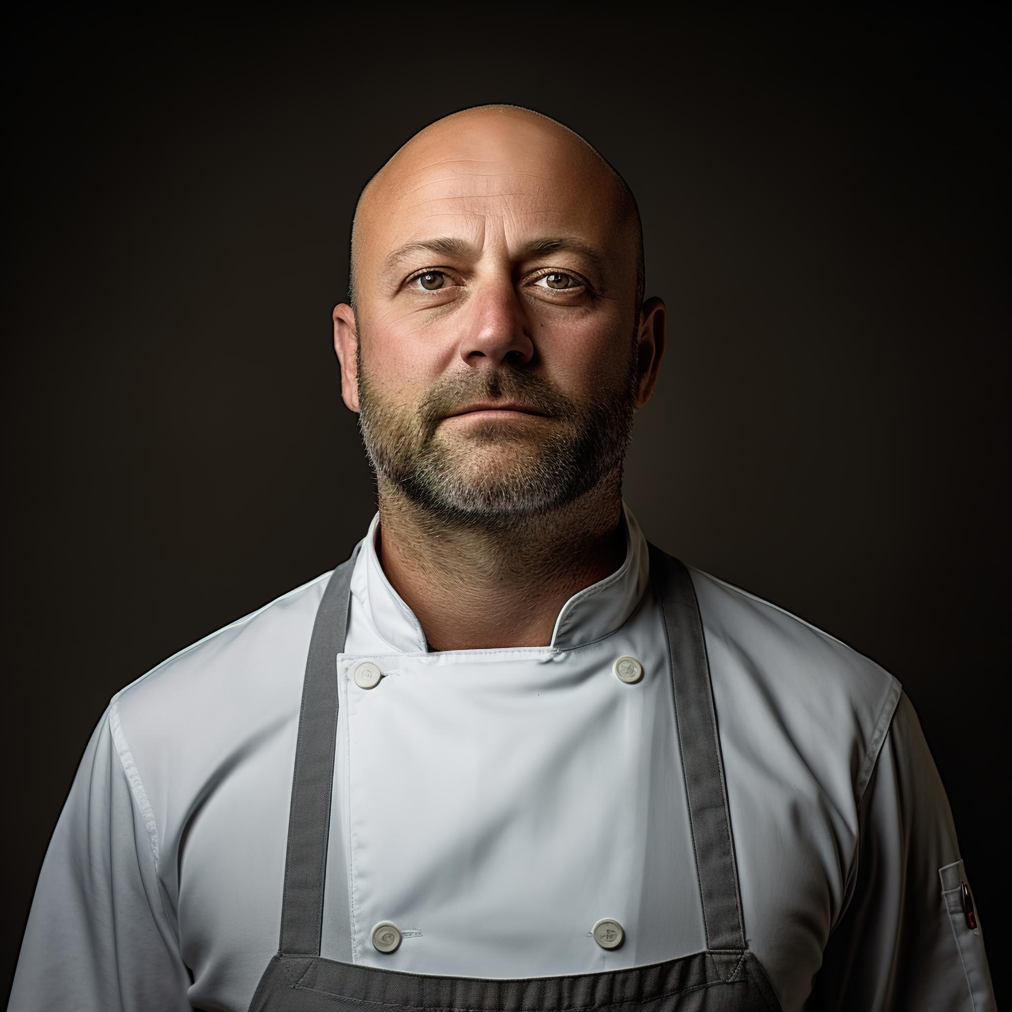 Founder portrait in kitchen studio